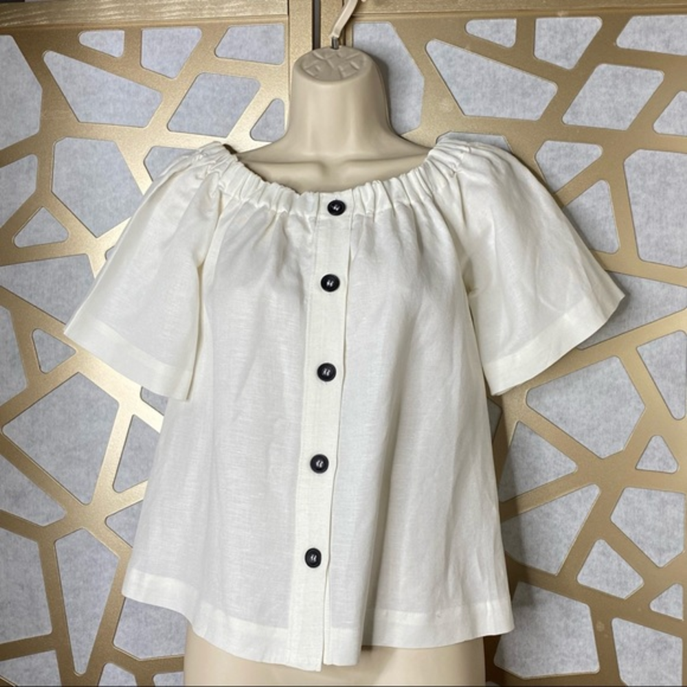 H&M Linen Button‎ Blouse